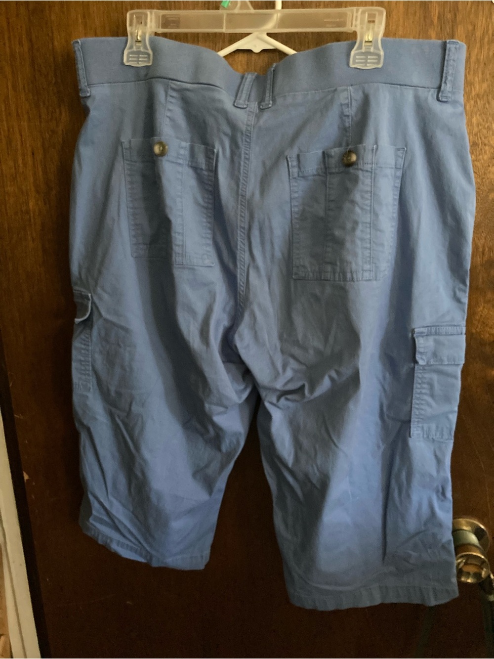 Lee Women's Light Blue Cargo Shorts - Picture 2 of 7